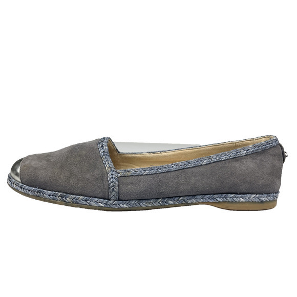 Stuart Weitzman Sz‎ 6.5 Blue Mirror Cap Toe Preppy Academia Classic Luxury - Picture 1 of 16